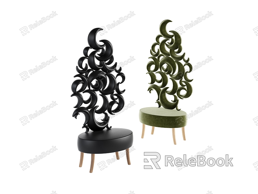 Modern single chair moon chair model