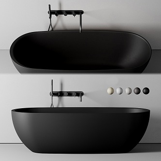 Modern Bathtub Scrub Bathtub Oval Bathtub Tub Bathtub Tub 3d model