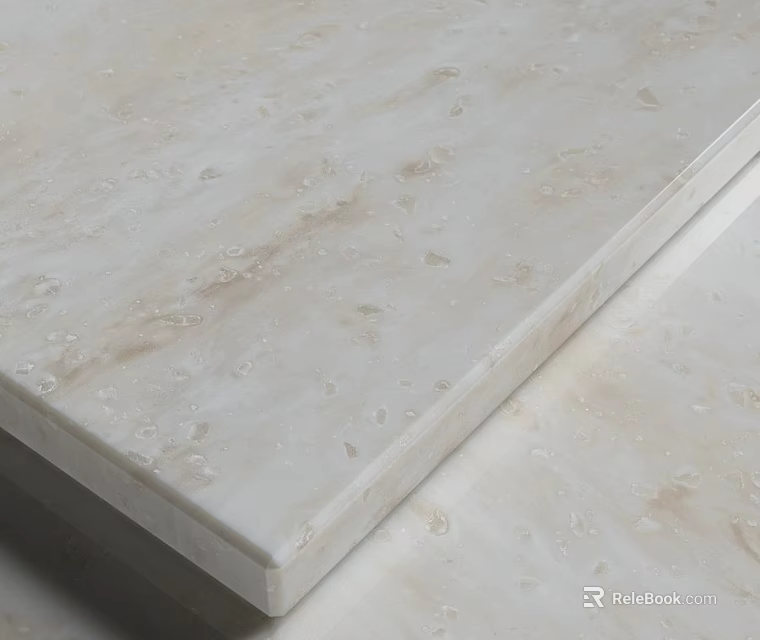 Light Beige Marble Building Component With Natural Texture And Smooth Finish For Interior Use 3d model 