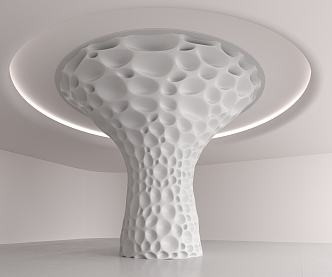 Modern Column 3d model