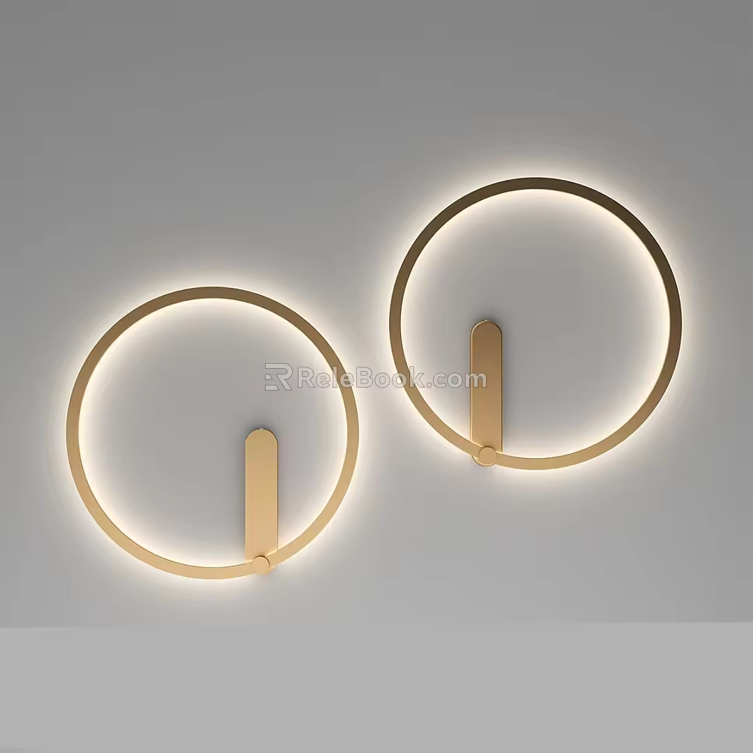 Modern Simple Light Luxury Wall Lamp 3d model