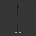 Sturdy Silver Metal Barrier And Black Decorative Posts For Building Scenes