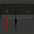 Uni T Digital Measuring Device With Red And Black Probes And Gray Body