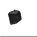 Premium Black Plastic Trash Bag with Tight Seal for Household Daily Waste Use