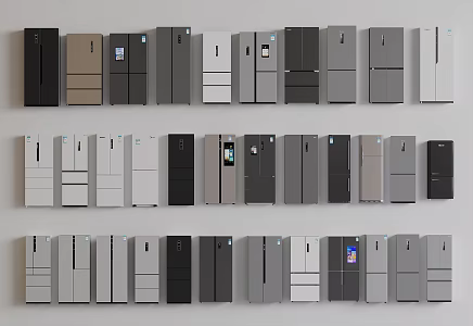 Modern refrigerator single door refrigerator double door refrigerator smart refrigerator embedded refrigerator 3d model