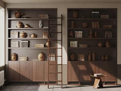 Quiet bookcase 3d model