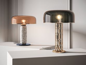 Light Luxury Table Lamp Table Lamp Combination 3d model