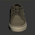 Brown Casual Lace Up Shoes With White Sole And Colorful Inner Lining For Everyday Wear