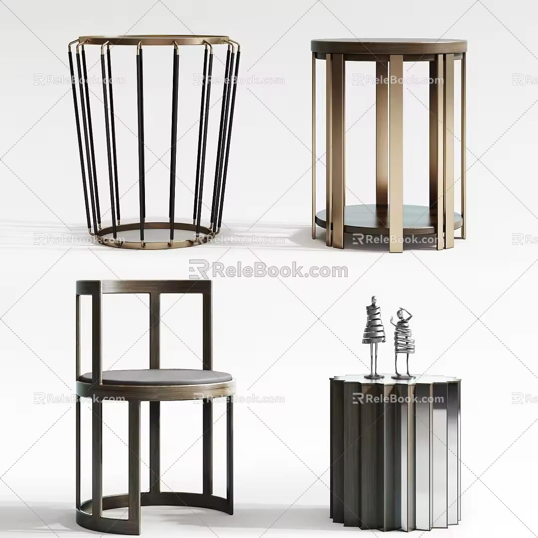 Modern round several sides several 3d model