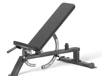 Adjustable Weight Bench For Home Gym With Heavy Duty Metal Frame And Ergonomic Design 3d model