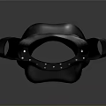 Black Mannequin Torso With Shoulder Sleeves And White Dot Collar Design