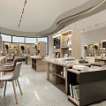 Modern Book Art Interior Design With Reading Area Bookshelves Sofa And Large Windows