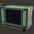 YMC Industrial Computer With Green Screen Display And Control Panel Buttons