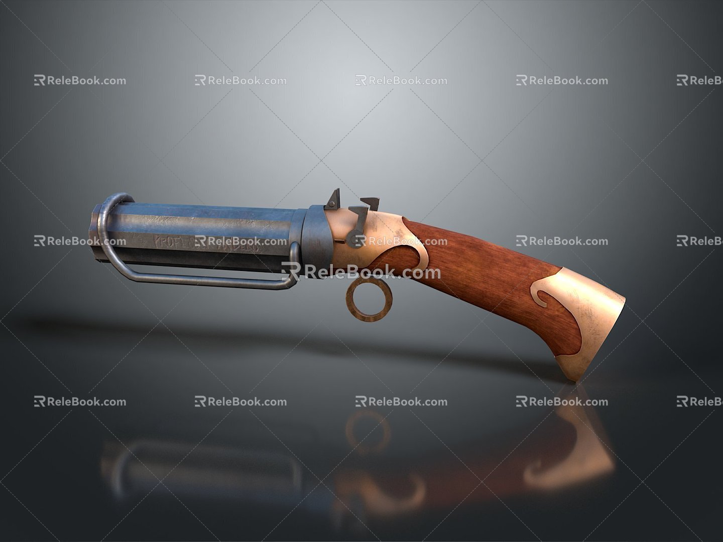 Retro Pistol Retro Gun Short Gun Pistol Modern Weapon Hot Weapon Hot Weapon Gun Military 3d model