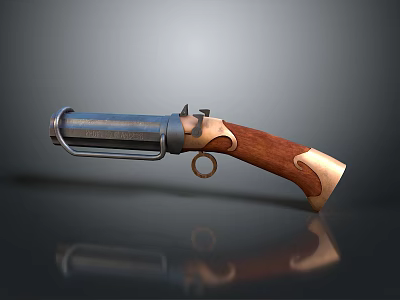 Retro Pistol Retro Gun Short Gun Pistol Modern Weapon Hot Weapon Hot Weapon Gun Military 3d model