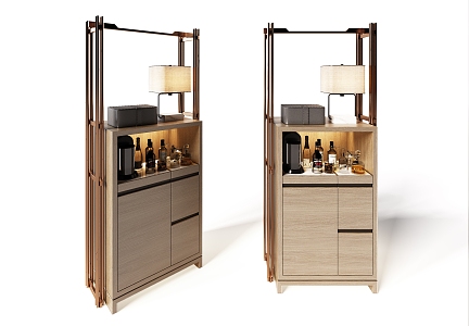 Minibar Cabinet Sideboard Luggage Rack Dining Bar Wine Cabinet 3d model