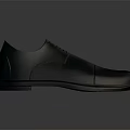 Gray Leather Lace Up Formal Shoes With Classic Business Design Style