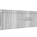 Modern Feature Wall Design With Marble Texture And Chuyun Yueshangting Logo