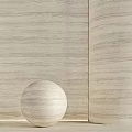 Beige Wooden Texture Wall With Round Sphere Decor In Modern Interior Design