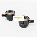 Decoction casserole old object 3d model