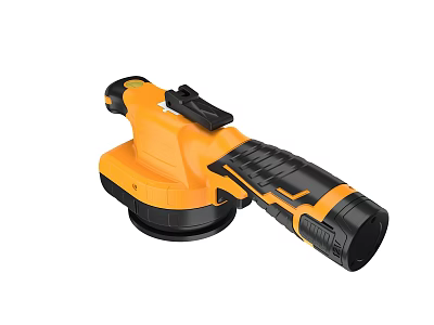 Yellow And Black Handheld Angle Grinder Hardware Tool With Ergonomic Grip And Efficient Grinding Performance 3d model