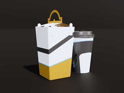 Coffee Cup Portable Coffee Bag model