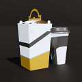 Coffee Cup Portable Coffee Bag 3d model