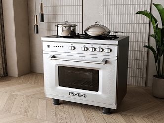 Modern stove 3d model