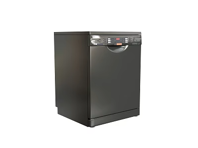 Black Refrigerator Freezer With Modern Sleek Design For Home Kitchen Use 3d model