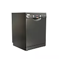 Black Refrigerator Freezer With Modern Sleek Design For Home Kitchen Use