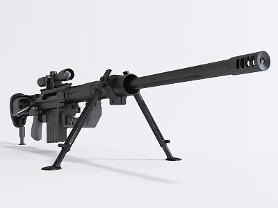 Modern Sniper Gun 3d model