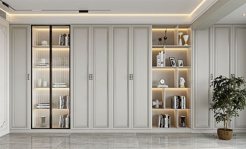 Jane European Bookcase 3d model