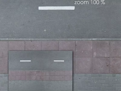 Urban Construction Components Featuring Gray And Purple Paving Bricks Layout Design 3d model