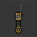 Tactical Mobile Weapon With Black Body Yellow Wheels And Antenna Design