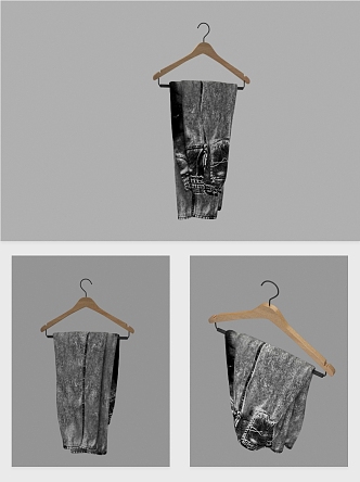 modern hanger clothing shoes hat 3d model