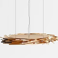Modern Chandeliers with Diverse Designs Glass Balls Metal Frames and Wooden Structures