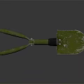Durable Hardware Tool Small Shovel With Green Handle And Metal Blade For Gardening Digging