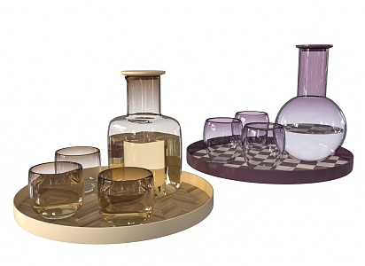 Modern Glass Water 3d model