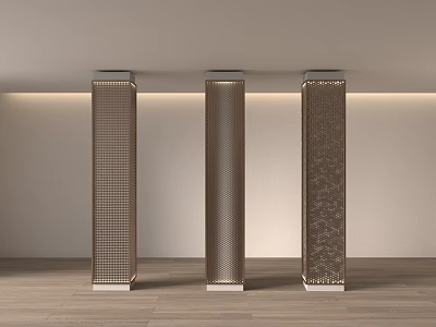 modern column modern column openwork column 3d model