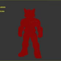 Detailed Anthropomorphic Black Cat In Blue DACAT Armor With Futuristic Design