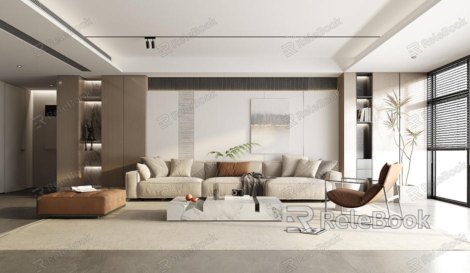 modern living room model