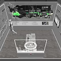 Wuxue University New Campus Planning Exhibition With Architectural Model And Green Landscape