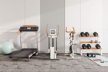 Modern Fitness Equipment 3d model