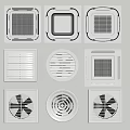 ceiling air conditioner 3d model
