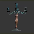 Colorful Multi Arm Candelabra With Decorative Design For Home Living Decoration