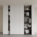 Wardrobe Locker Decorative Cabinet Bookcase Storage Side Cabinet Wall Cabinet 3d model