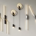 Stylish Modern Wall Lamps With Different Shapes And Metal Frames For Home Interior Lighting