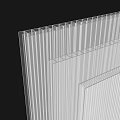 Transparent Striped Panel With Ribbed Structure For Lightweight Building Design