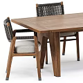Modern Flexform Outdoor Tables and Chairs 3d model