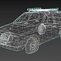 Old Worn Hatchback Car With Roof Rack And Dirty Damaged Exterior